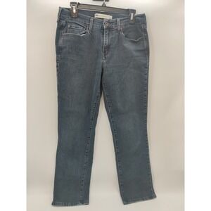 Levi's 505 Straight Leg Jeans Dark Wash Women's Size 8 Medium Rise